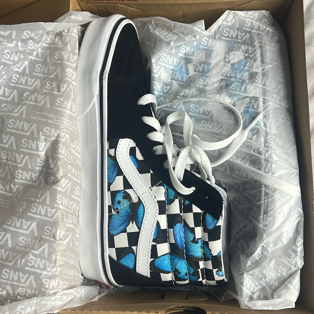 Blue Butterfly Vans